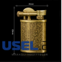 Set: Gasoline Lighter, High Quality Pure Copper Gasoline Container